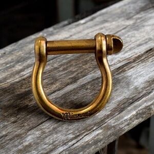 Miansai Gold Screw Cuff Ring Size 6